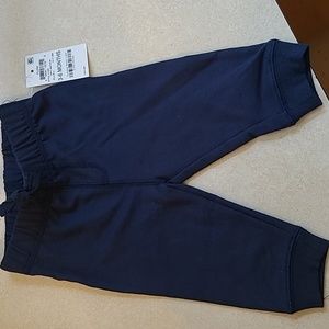 Navy blue joggers.  First Impressions.  3-6months.